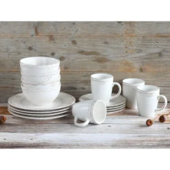 CreaTable Kombiservice »Romantic Vintage«, (Set, 16 Tlg., Kaffeeservice Und Tafelservice Im Set, Für 4 Personen), Service, Edles Perlenrelief, Nostalgisches Design 5 CreaTable Kombiservice »Romantic Vintage«, (Set, 16 Tlg., Kaffeeservice Und Tafelservice Im Set, Für 4 Personen), Service, Edles Perlenrelief, Nostalgisches Design -Creatable b78ac2a9c4943a43caa64d59789b7555