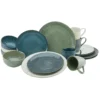 CreaTable Kombiservice »Canvas«, (Set, 16 Tlg., Kaffeeservice Und Tafelservice Im Set, Für 4 Personen), Service, Leinenstruktur, Nordische Farben -Creatable bd32230c7f1d8dd5d996f767fc5190c5