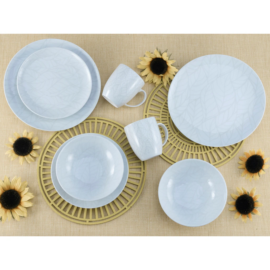 CreaTable Kombiservice »Home - Blätter«, (Set, 16 tlg., Kaffeeservice und Tafelservice im Set, für 4 Personen), Service, weiß, leichtes Relief im Used-und Vintage-Look, zeitlos CreaTable Kombiservice »Home - Blätter«, (Set, 16 Tlg., Kaffeeservice Und Tafelservice Im Set, Für 4 Personen), Service, Weiß, Leichtes Relief Im Used-und Vintage-Look, Zeitlos -Creatable c8b31b98f0b52d7170af645251a33d91