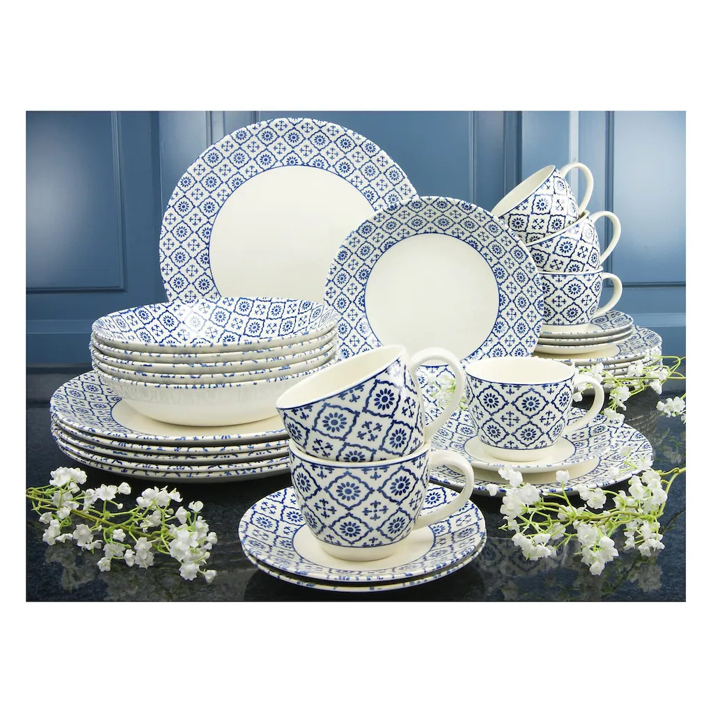 CreaTable Kombiservice »ORIENTAL BLUE«, (Set, 30 tlg., Kaffeeservice und Tafelservice im Set, für 6 Personen), Service, traditionelles Dekor CreaTable Kombiservice »ORIENTAL BLUE«, (Set, 30 Tlg., Kaffeeservice Und Tafelservice Im Set, Für 6 Personen), Service, Traditionelles Dekor -Creatable c9436bbe33c63c0fc5a16c834bc0a318