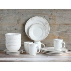 CreaTable Kombiservice »Romantic Vintage«, (Set, 16 Tlg., Kaffeeservice Und Tafelservice Im Set, Für 4 Personen), Service, Edles Perlenrelief, Nostalgisches Design 4 CreaTable Kombiservice »Romantic Vintage«, (Set, 16 Tlg., Kaffeeservice Und Tafelservice Im Set, Für 4 Personen), Service, Edles Perlenrelief, Nostalgisches Design -Creatable cc12b4be48f9149338fd1968d9361dfb