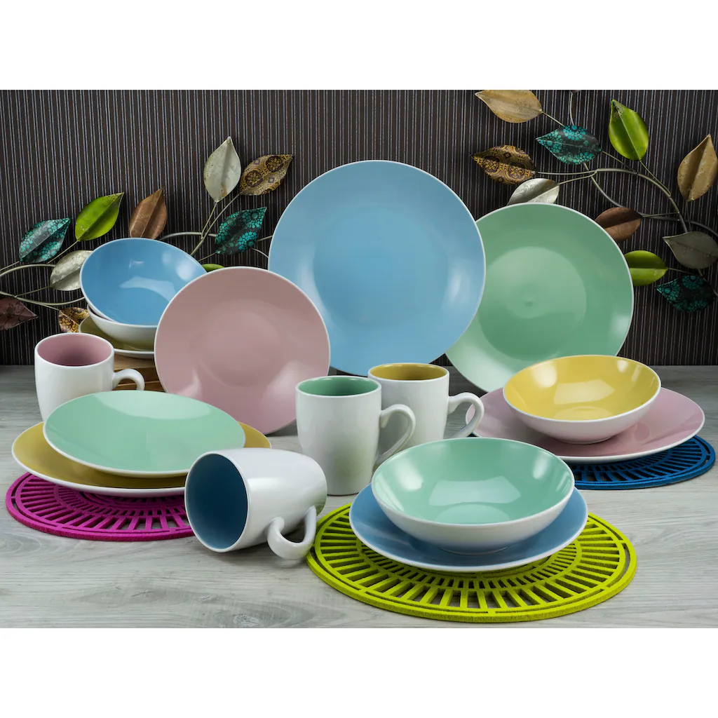 CreaTable Kombiservice »Nice Cream«, (Set, 16 tlg., Kaffeeservice und Tafelservice im Set, für 4 Personen), Service, Pastellfarben CreaTable Kombiservice »Nice Cream«, (Set, 16 Tlg., Kaffeeservice Und Tafelservice Im Set, Für 4 Personen), Service, Pastellfarben -Creatable cdc1476a1cb95d45d09de5d99f548266