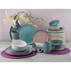 CreaTable Kombiservice »Modern Fashion«, (Set, 16 Tlg., Kaffeeservice Und Tafelservice Im Set, Für 4 Personen), Service, Seidenmatte Glasur, Unregelmäßige Sprenkel 4 CreaTable Kombiservice »Modern Fashion«, (Set, 16 Tlg., Kaffeeservice Und Tafelservice Im Set, Für 4 Personen), Service, Seidenmatte Glasur, Unregelmäßige Sprenkel -Creatable cdc6d7ed108c6e13babfa0575ff7112c