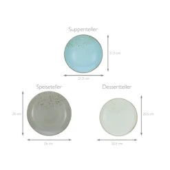 12-tlg. Teller Set Nature Collection Skandinavien In Mehrfarbig -Creatable creatable 12 tlg teller set nature collection skandinavien in mehrfarbig 2