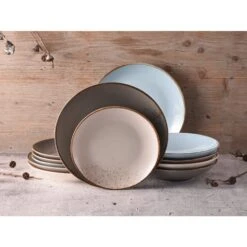 12-tlg. Teller Set Nature Collection Skandinavien In Mehrfarbig -Creatable creatable 12 tlg teller set nature collection skandinavien in mehrfarbig 5