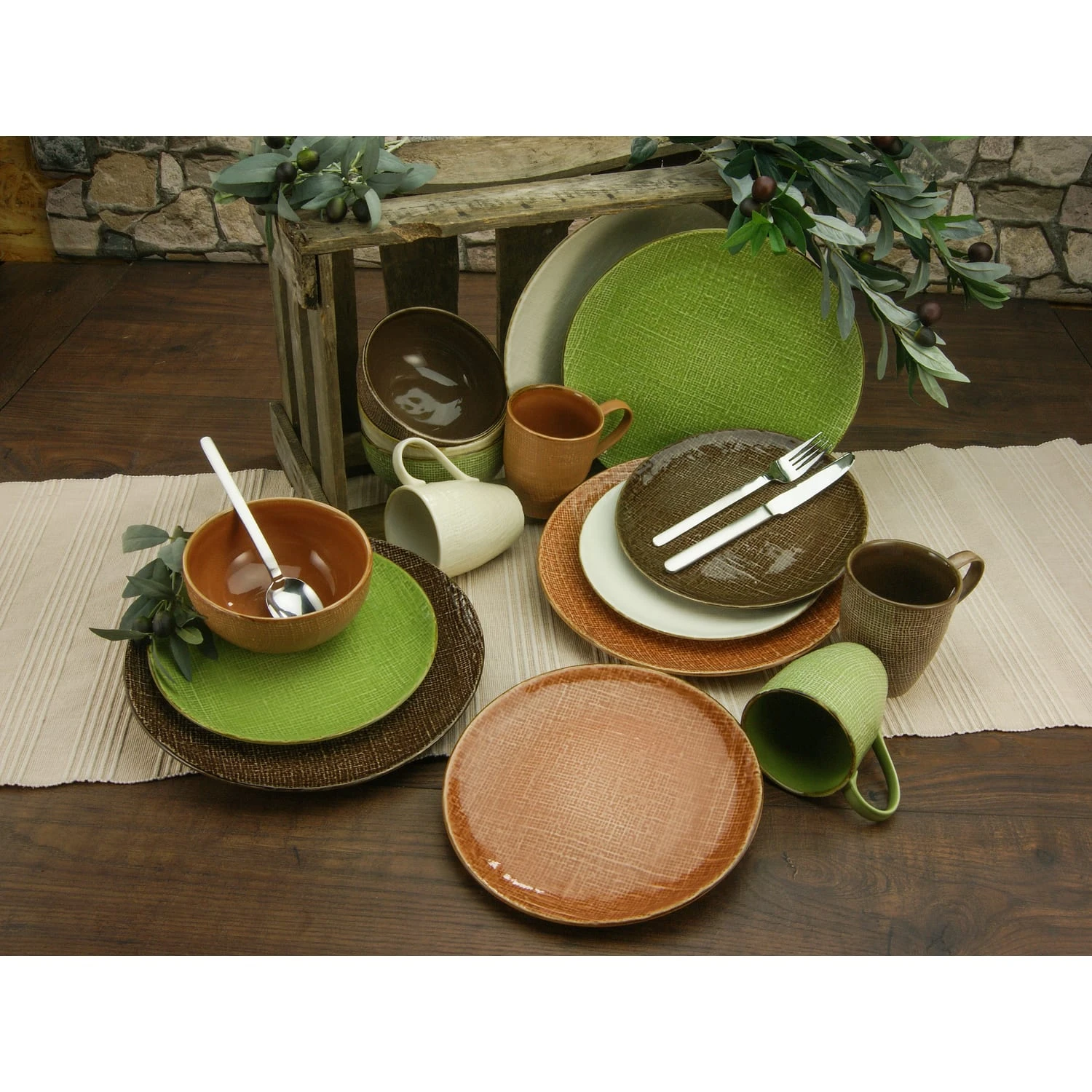 CreaTable Canvas Mediterran Kombiservice 16 teilig in mehrfarbig CreaTable Canvas Mediterran Kombiservice 16 Teilig In Mehrfarbig -Creatable creatable creatable canvas mediterran kombiservice 16 teilig in mehrfarbig 1