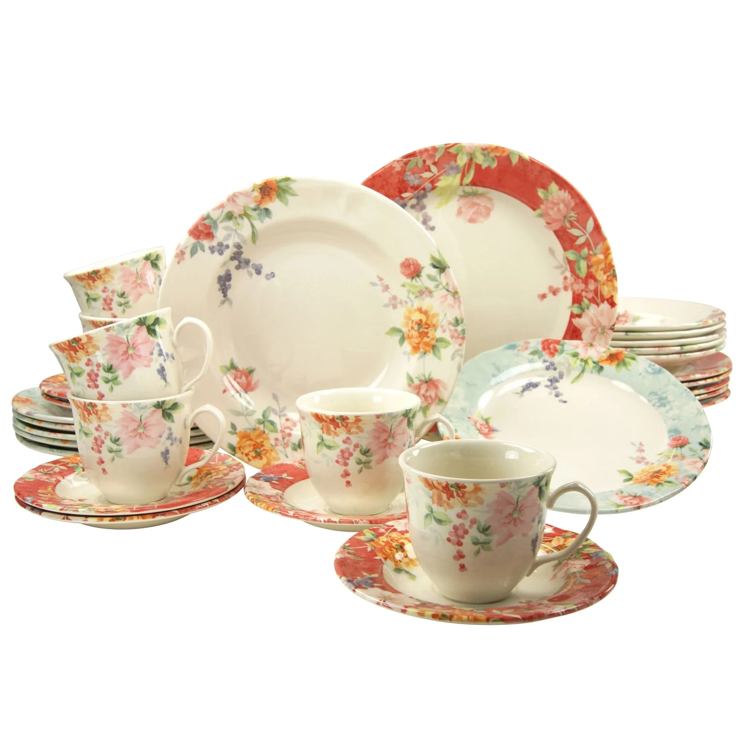 CreaTable, Crimson 19428, Serie Crimson, Kombiservice 30 teilig in Mehrfarbig CreaTable, Crimson 19428, Serie Crimson, Kombiservice 30 Teilig In Mehrfarbig -Creatable creatable creatable crimson 19428 serie crimson kombiservice 30 teilig in mehrfarbig