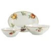 CreaTable Flora Orchard Geschirrset Servier Set 3 Teilig In Weiß -Creatable creatable creatable flora orchard geschirrset servier set 3 teilig in weiss
