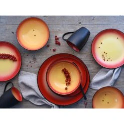 CreaTable Hot Red Kombiservice 16 Teilig In Rot/Gelb/Schwarz 4 CreaTable Hot Red Kombiservice 16 Teilig In Rot/Gelb/Schwarz -Creatable creatable creatable hot red kombiservice 16 teilig in rot gelb schwarz 2