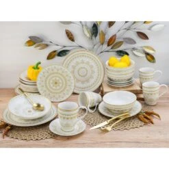 CreaTable Mandala Kombiservice 16 Teilig In Weiß -Creatable creatable creatable mandala kombiservice 16 teilig in weiss 5