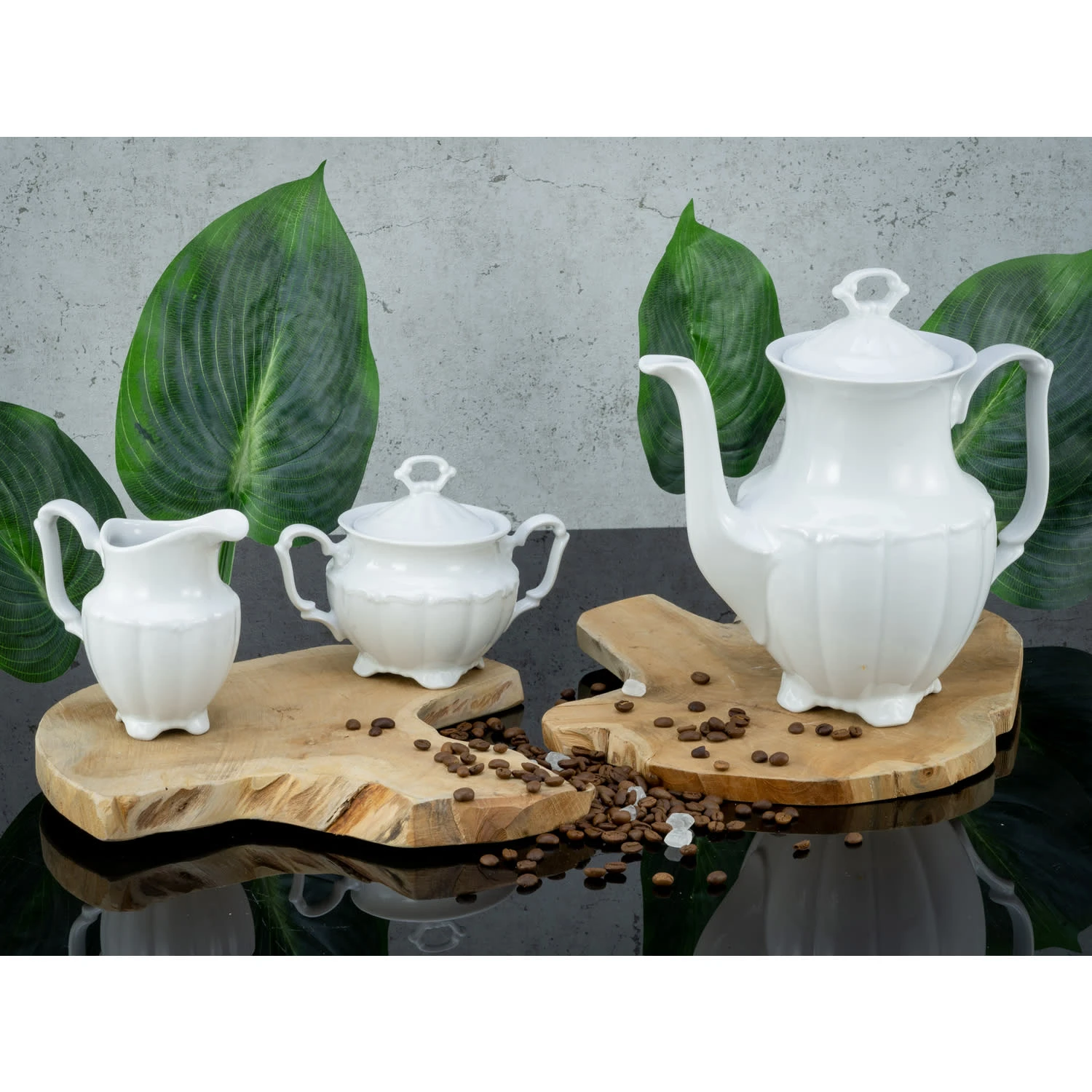 CreaTable Maria Theresia Kaffeegarnitur 3 teilig in weiss CreaTable Maria Theresia Kaffeegarnitur 3 Teilig In Weiss -Creatable creatable creatable maria theresia kaffeegarnitur 3 teilig in weiss 1
