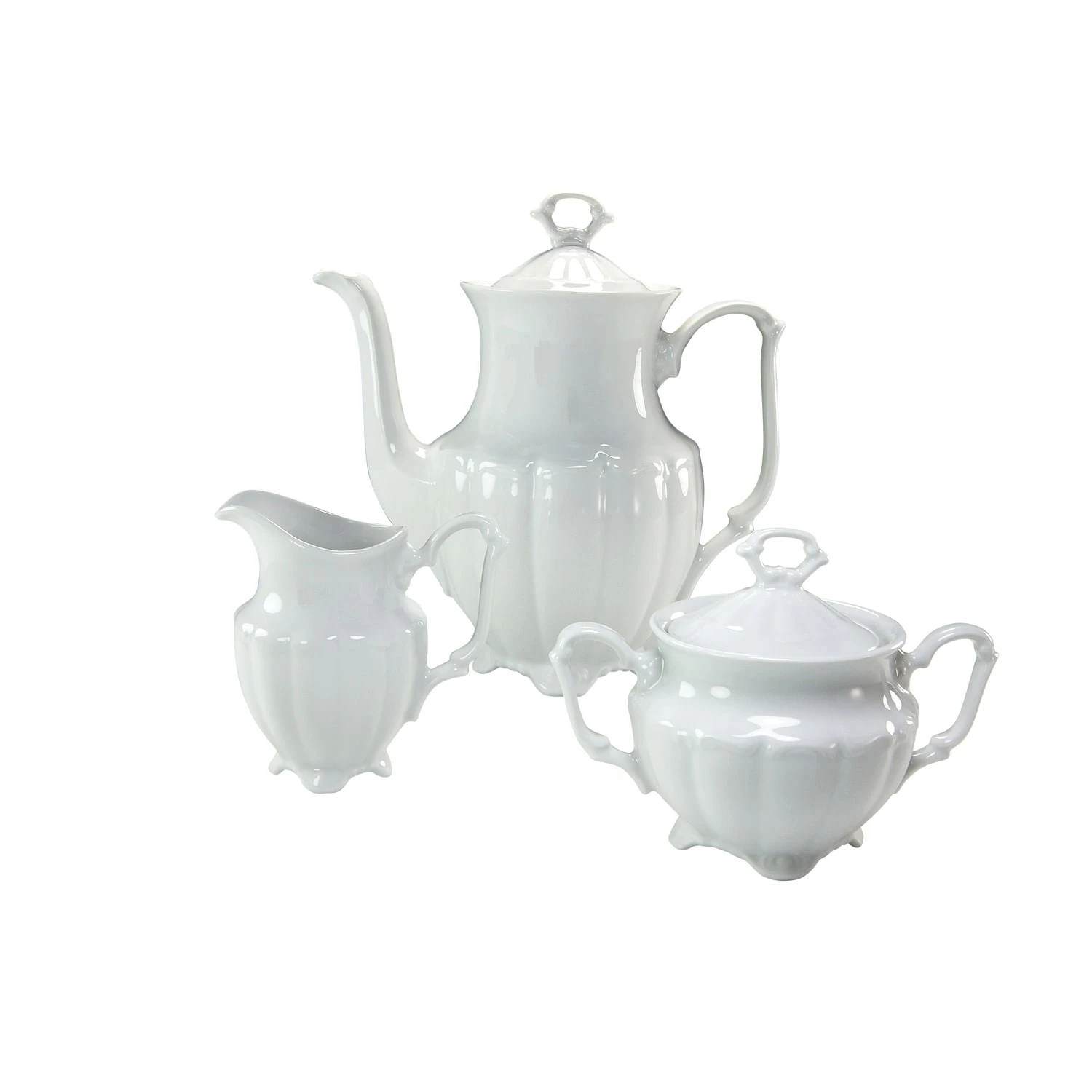 CreaTable Maria Theresia Kaffeegarnitur 3 teilig in weiss CreaTable Maria Theresia Kaffeegarnitur 3 Teilig In Weiss -Creatable creatable creatable maria theresia kaffeegarnitur 3 teilig in weiss