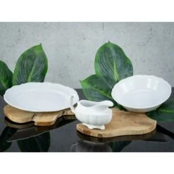 CreaTable Maria Theresia Servierset 3 Teilig In Weiß -Creatable creatable creatable maria theresia servierset 3 teilig in weiss 1