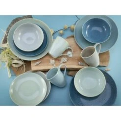 CreaTable Reactive Aqua Kombiservice 16 Teilig In Blau -Creatable creatable creatable reactive aqua kombiservice 16 teilig in blau 2