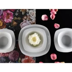 CreaTable, Square 13915, Serie Square Weiss, Kombiservice 16tlg -Creatable creatable creatable square 13915 serie square weiss kombiservice 16tlg 3