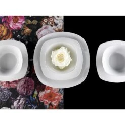 CreaTable, Square 13915, Serie Square Weiss, Kombiservice 16tlg -Creatable creatable creatable square 13915 serie square weiss kombiservice 16tlg 4