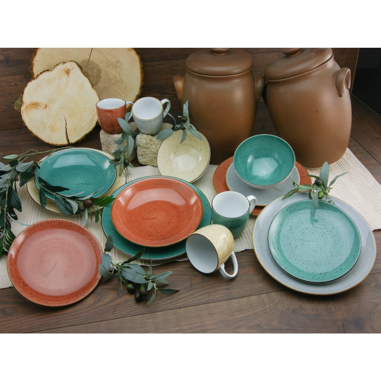 CreaTable Vintage Nature VERONA Kombiservice 16 teilig in mehrfarbig CreaTable Vintage Nature VERONA Kombiservice 16 Teilig In Mehrfarbig -Creatable creatable creatable vintage nature verona kombiservice 16 teilig in mehrfarbig 1