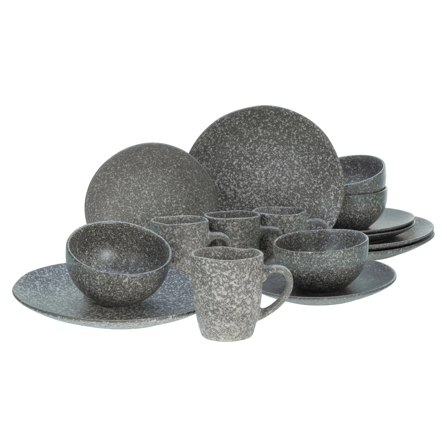 Geschirrset, Granit Kombiservice 16 teilig in Granit Geschirrset, Granit Kombiservice 16 Teilig In Granit -Creatable creatable geschirrset granit kombiservice 16 teilig in granit 1