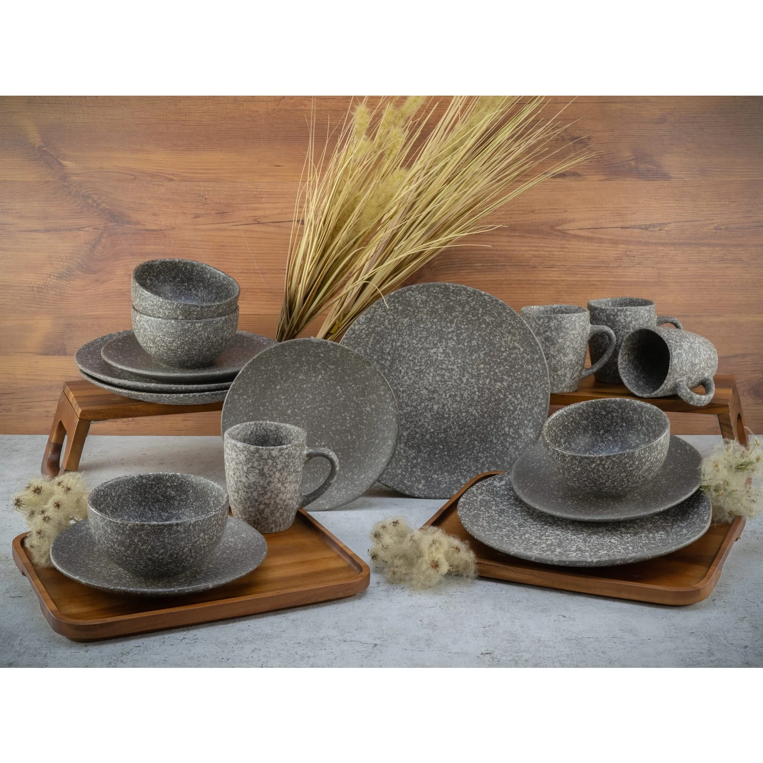 Geschirrset, Granit Kombiservice 16 teilig in Granit Geschirrset, Granit Kombiservice 16 Teilig In Granit -Creatable creatable geschirrset granit kombiservice 16 teilig in granit 3