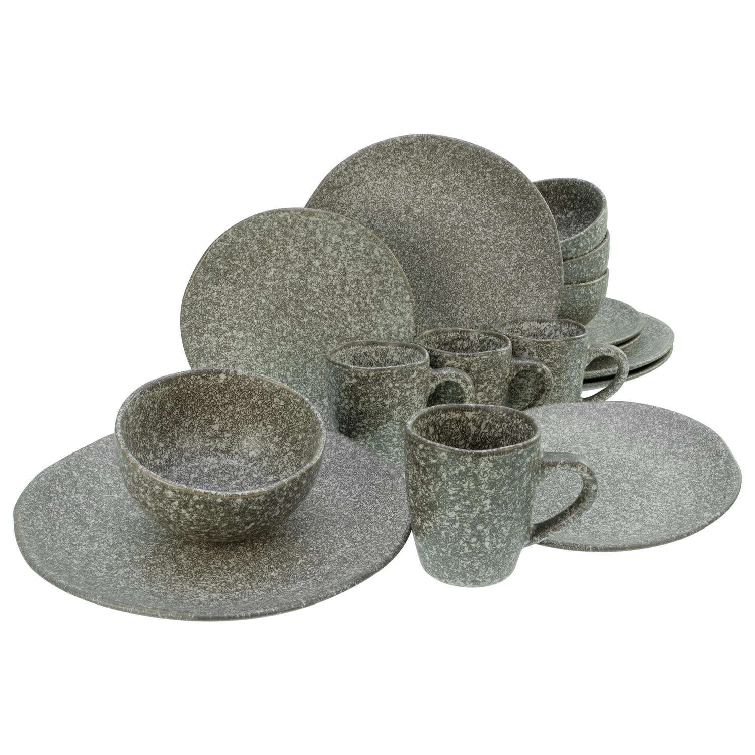 Geschirrset, Granit Kombiservice 16 teilig in Granit Geschirrset, Granit Kombiservice 16 Teilig In Granit -Creatable creatable geschirrset granit kombiservice 16 teilig in granit