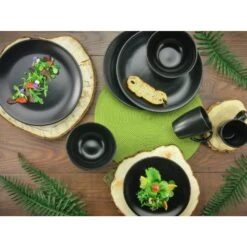 Kombiservice Black Matt 16 Teilig In Schwarz -Creatable creatable kombiservice black matt 16 teilig in schwarz 3