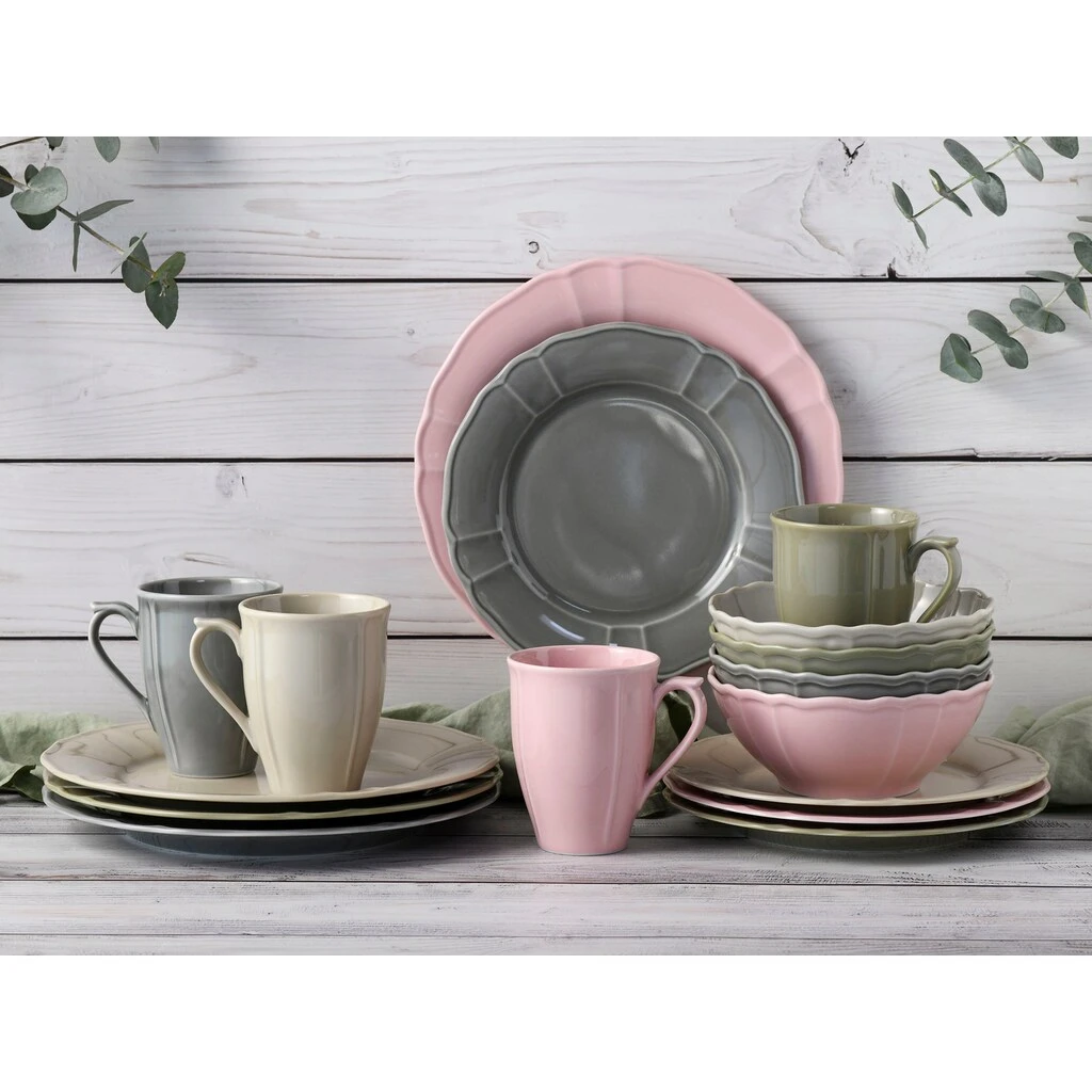 CreaTable Kombiservice »Flora colors«, (Set, 16 tlg., Kaffeeservice und Tafelservice im Set, für 4 Personen), Service, Traditionelle Form im Landhausstil, festoniert und mit Relief CreaTable Kombiservice »Flora Colors«, (Set, 16 Tlg., Kaffeeservice Und Tafelservice Im Set, Für 4 Personen), Service, Traditionelle Form Im Landhausstil, Festoniert Und Mit Relief -Creatable d03cb48c1bc00d74e98c372b953db016