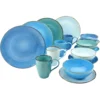 CreaTable Kombiservice »NATURE COLLECTION Aqua«, (Set, 16 Tlg., Kaffeeservice Und Tafelservice Im Set, Für 4 Personen), Service, Trendaktuelle Blau-Töne 2 CreaTable Kombiservice »NATURE COLLECTION Aqua«, (Set, 16 Tlg., Kaffeeservice Und Tafelservice Im Set, Für 4 Personen), Service, Trendaktuelle Blau-Töne -Creatable d1759550e13062c63f1cc09b62a2ed06