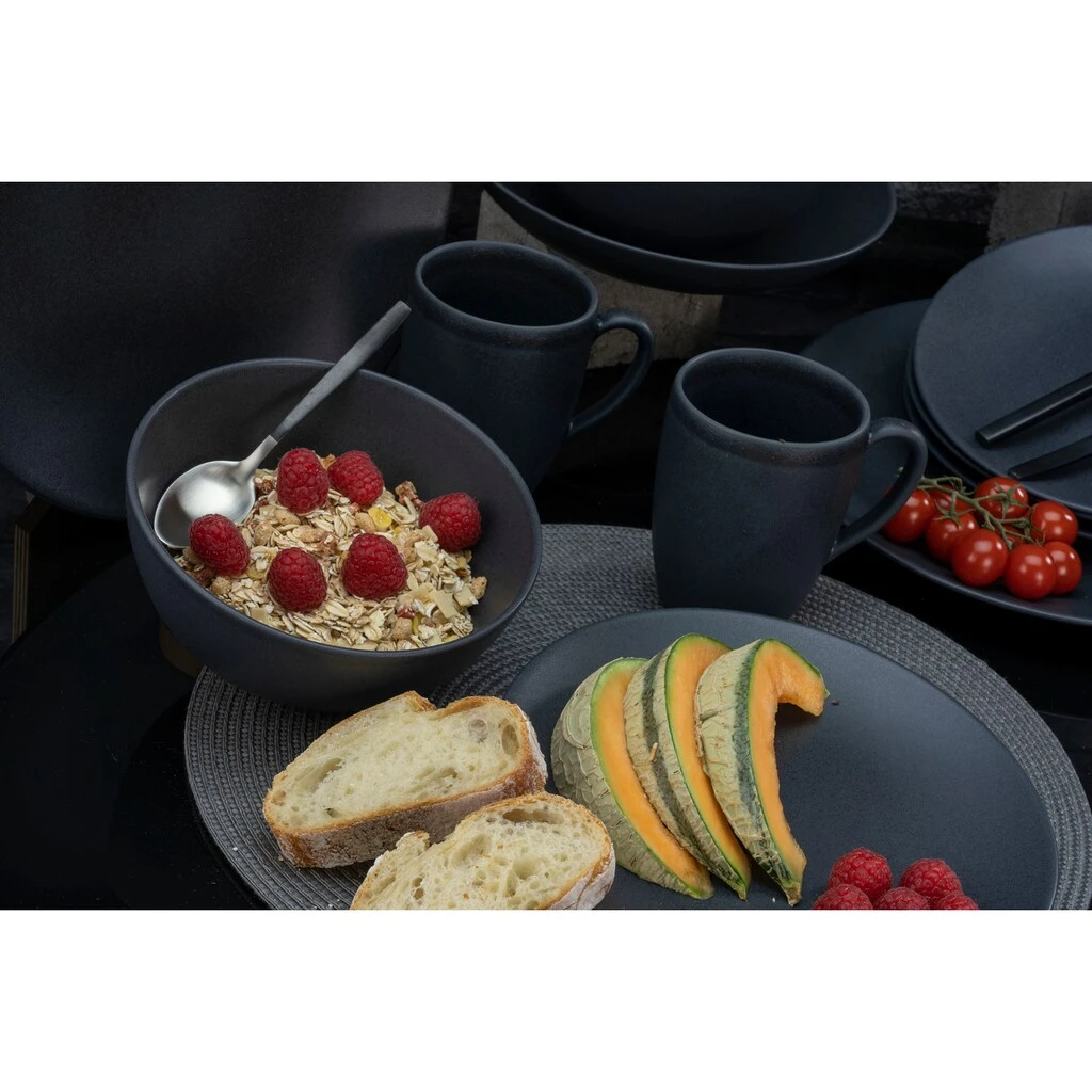 CreaTable Kombiservice »Soft Touch Black«, (Set, 16 tlg., Kaffeeservice und Tafelservice im Set, für 4 Personen), Service, schwarz, seidenmatte Glasur, Made in Europe CreaTable Kombiservice »Soft Touch Black«, (Set, 16 Tlg., Kaffeeservice Und Tafelservice Im Set, Für 4 Personen), Service, Schwarz, Seidenmatte Glasur, Made In Europe -Creatable d9c783acc66185ae8f2e0fafdd6fb894