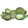 CreaTable Kombiservice »Botanica«, (Set, 16 Tlg., Kaffeeservice Und Tafelservice Im Set, Für 4 Personen), Service, Mix Aus Unifarbenem Dekor In Kombination Mit Blattmotiven -Creatable db93ebd9f097f3345f68021121f57857