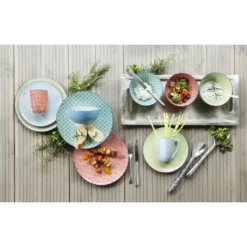 CreaTable Kombiservice »Mediterran«, (Set, 16 Tlg., Kaffeeservice Und Tafelservice Im Set, Für 4 Personen), Service, Spülmaschinengeeignet -Creatable e361ab75a4e03ca29f41da80ef8e3bcc