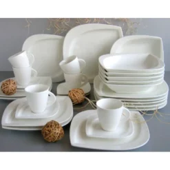 CreaTable Kombiservice »Melbourne«, (Set, 30 Tlg., Kaffeeservice Und Tafelservice Im Set, Für 6 Personen), Service, Elegante Blattform 4 CreaTable Kombiservice »Melbourne«, (Set, 30 Tlg., Kaffeeservice Und Tafelservice Im Set, Für 6 Personen), Service, Elegante Blattform -Creatable e9caa608c15d4fafe8547fda2fbed04c