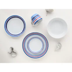 CreaTable Kombiservice »Coast Line«, (Set, 10 Tlg., Kaffeeservice Und Tafelservice Im Set, Für 2 Personen), Service, Mit Bänder-Dekor, Made In Europe -Creatable ea3c89c9354010174f3d73e34ee6c3f1