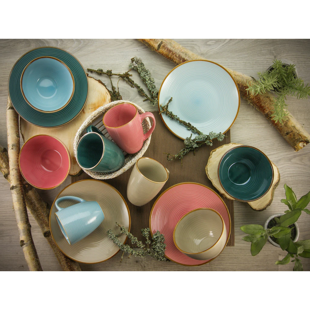 CreaTable Kombiservice »Cosy Day«, (Set, 16 tlg., Kaffeeservice und Tafelservice im Set, für 4 Personen), Service, Kreisstruktur, in Trendpastell-Farben CreaTable Kombiservice »Cosy Day«, (Set, 16 Tlg., Kaffeeservice Und Tafelservice Im Set, Für 4 Personen), Service, Kreisstruktur, In Trendpastell-Farben -Creatable f08c8aa3aebb35c6275e5f965ee9891d