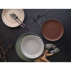 CreaTable Tafelservice »Uno Natural«, (Set, 12 Tlg., Teller Set Für 4 Personen), Service, Handwerkliche Optik In Natürlichen Farbtönen, Made In Europe -Creatable f091b89ae23f37df86303b9a7a6f4f88