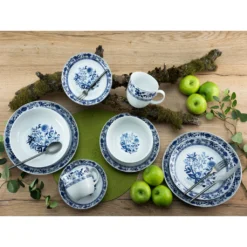 CreaTable Kombiservice »Allround Zwiebelmuster«, (Set, 10 Tlg., Kaffeeservice Und Tafelservice Im Set, Für 2 Personen), Service, Mit Traditionellem Zwiebelmuster-Dekor, Made In Europe -Creatable f6e231661401fc120b9ab2f81e81235e