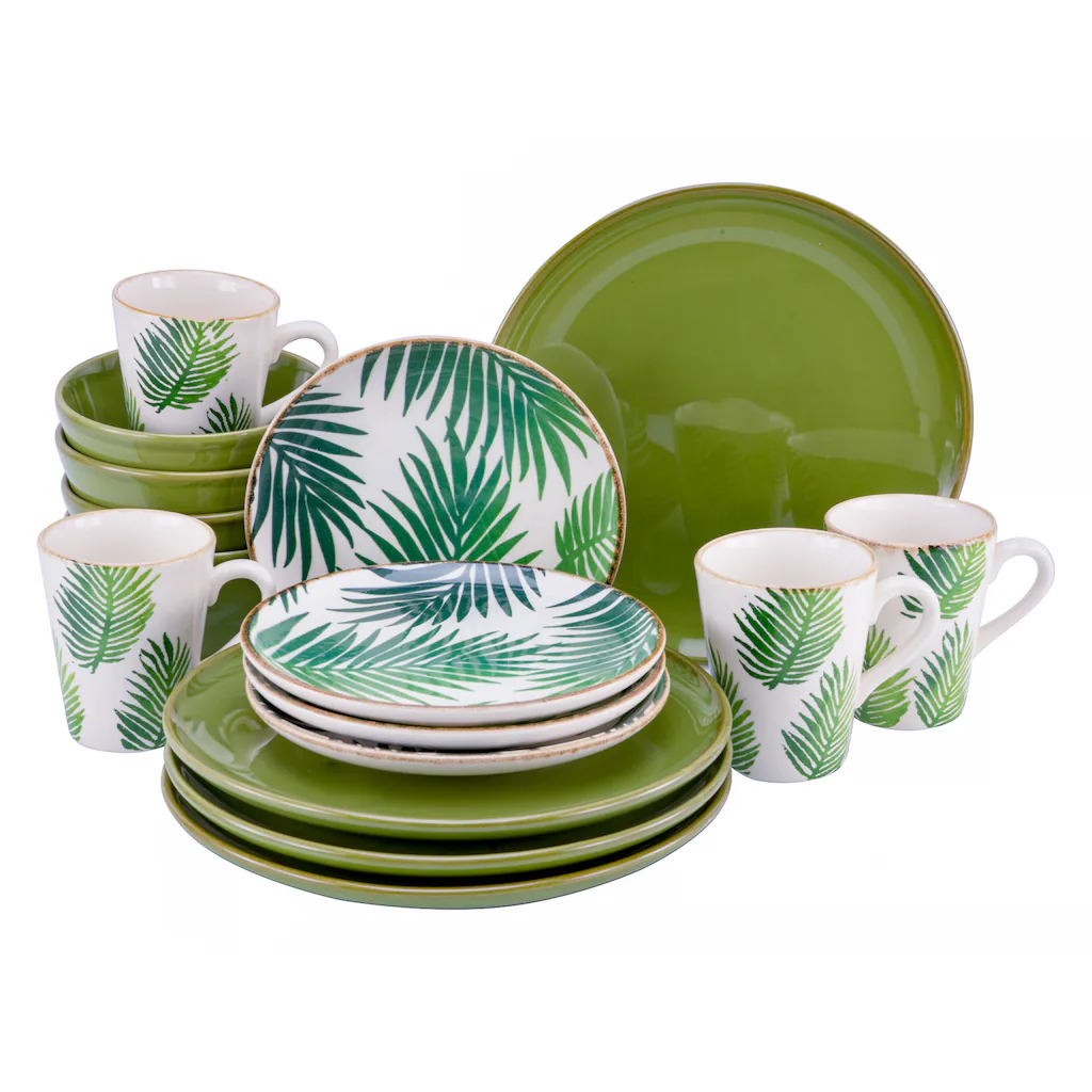 CreaTable Kombiservice »Ibiza«, (Set, 16 tlg., Kaffeeservice und Tafelservice im Set, für 4 Personen), Service, mit tropischem Dekor, Made in Europe CreaTable Kombiservice »Ibiza«, (Set, 16 Tlg., Kaffeeservice Und Tafelservice Im Set, Für 4 Personen), Service, Mit Tropischem Dekor, Made In Europe -Creatable fe9069bbdf071e59abf06dc2a3e28815