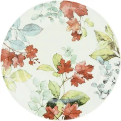 CreaTable Kombiservice »Maple«, (Set, 16 Tlg., Kaffeeservice Und Tafelservice Im Set, Für 4 Personen), Service, Romantisches Blattdekor, Nordische Farben -Creatable feb7a2a04a9766306295e5fe2851f743